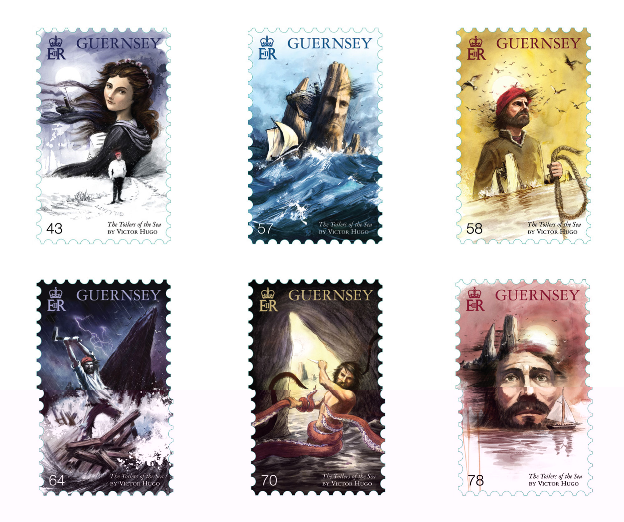 Set of 6 Stamps